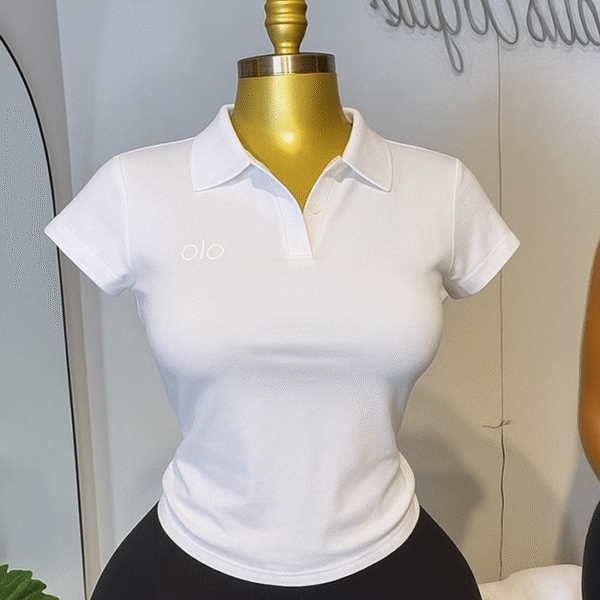 Alo Colar Neck Crop Top - Image 4