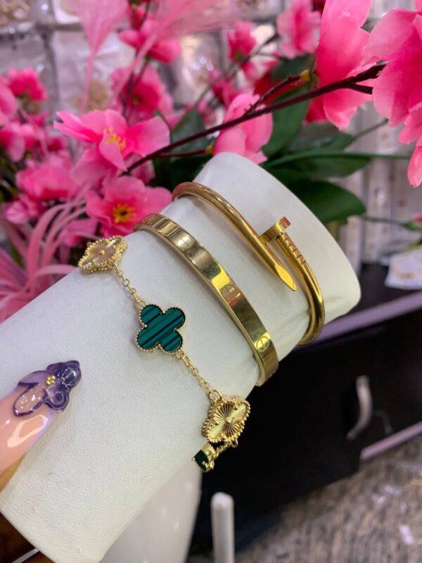 Gold Plated Bracelet Set - Image 8
