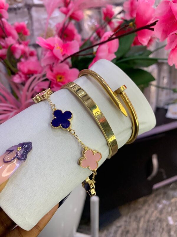 Gold Plated Bracelet Set - Image 4
