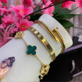 Gold Plated Bracelet Set