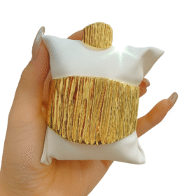 Gold Textured Cuff & Ring Set