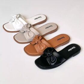 Bow-Knot Flat Slippers
