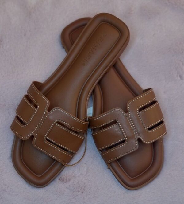 Leather Slide Slippers