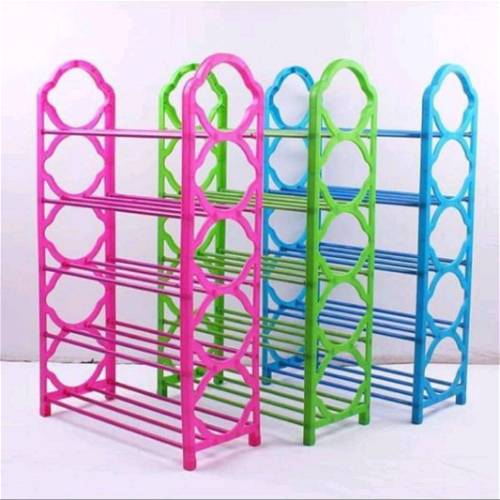 Multi-Tier Plastic Shoe Rack