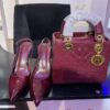 Burgundy Bag & Heel Combo