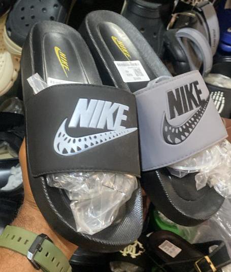 Slide Slippers (Black & Grey)