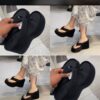 Thong Wedge Sandals