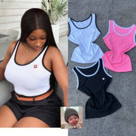 Contrast-Trim Tank Top