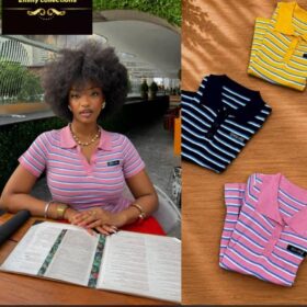 Striped Polo Top